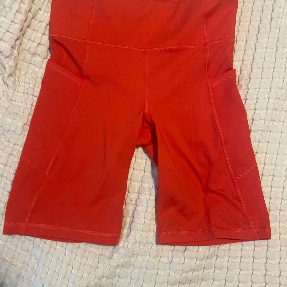 GAP Red Bike Shorts Lightweight Athletic Wear